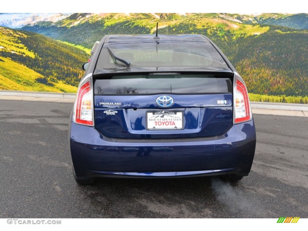 2015 Prius Four Hybrid - Nautical Blue Metallic / Misty Gray photo #4