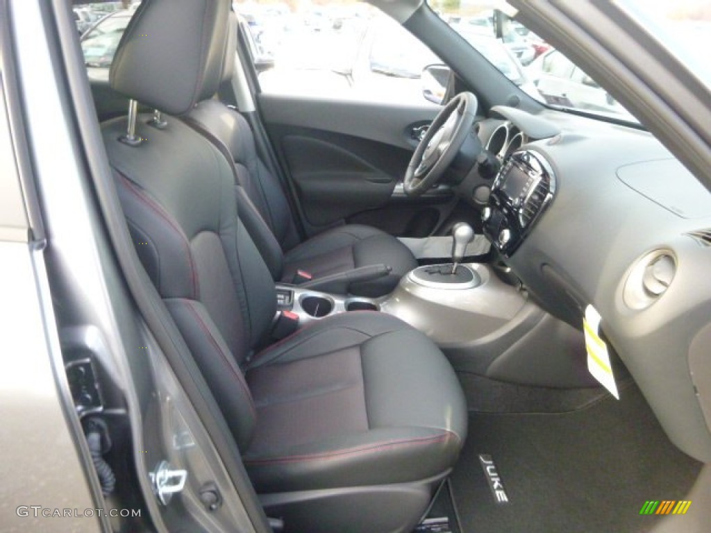 Black/Red Interior 2015 Nissan Juke SV AWD Photo #99778619