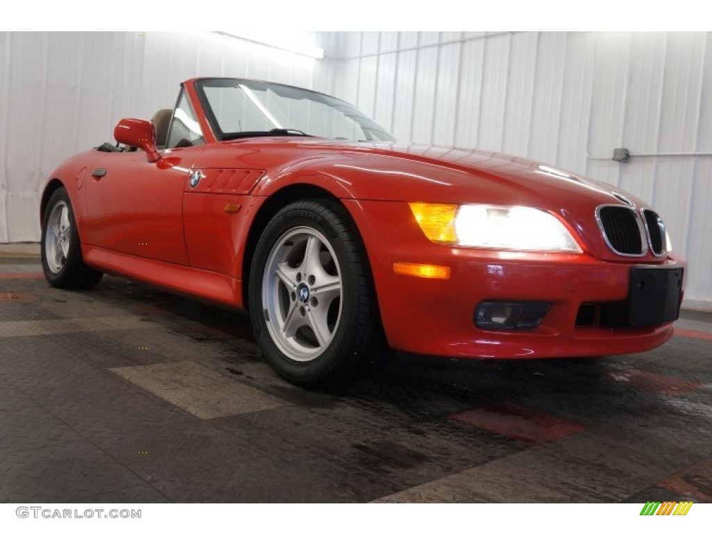 1996 Z3 1.9 Roadster - Bright Red / Tan photo #5