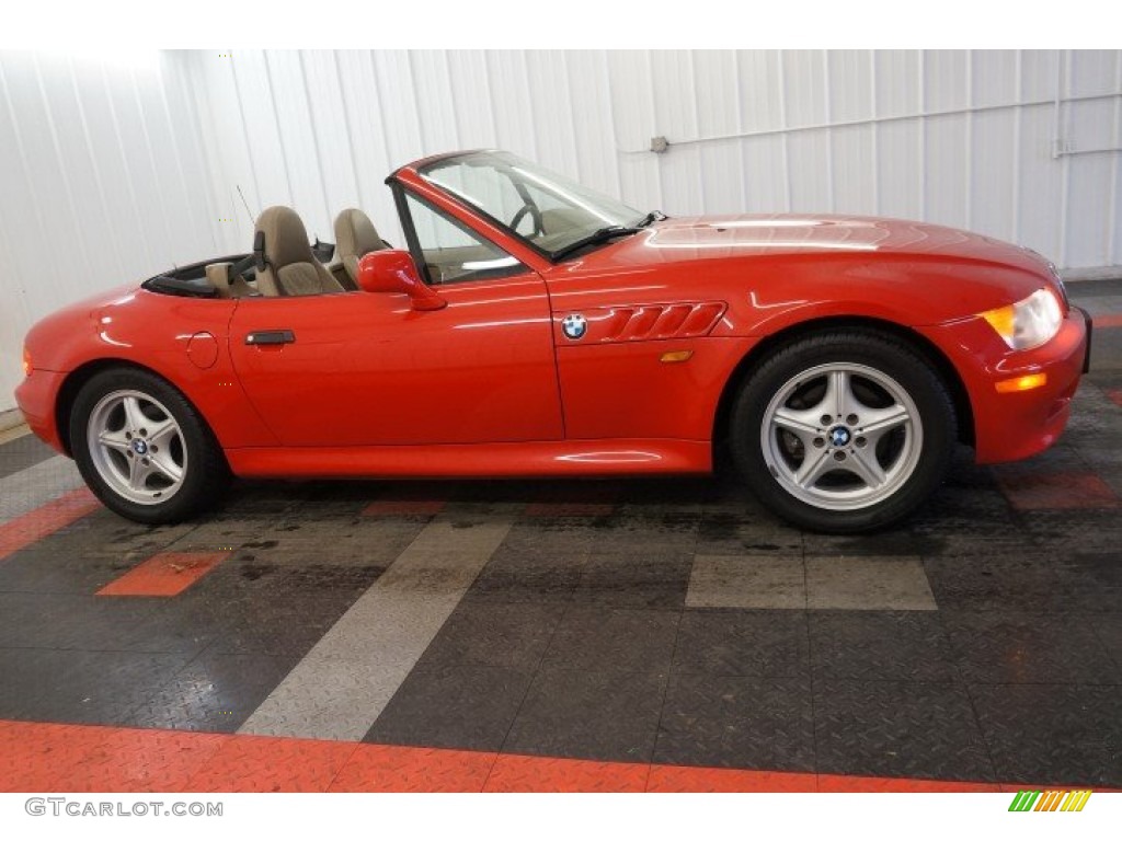1996 Z3 1.9 Roadster - Bright Red / Tan photo #6