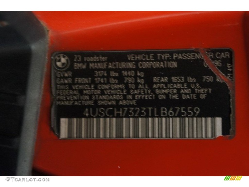 1996 Z3 1.9 Roadster - Bright Red / Tan photo #19