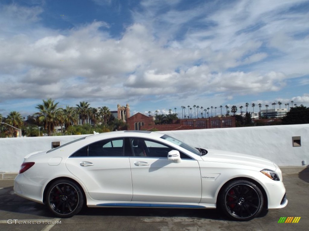 designo Diamond White Metallic 2015 Mercedes-Benz CLS 63 AMG S 4Matic Coupe Exterior Photo #99780500