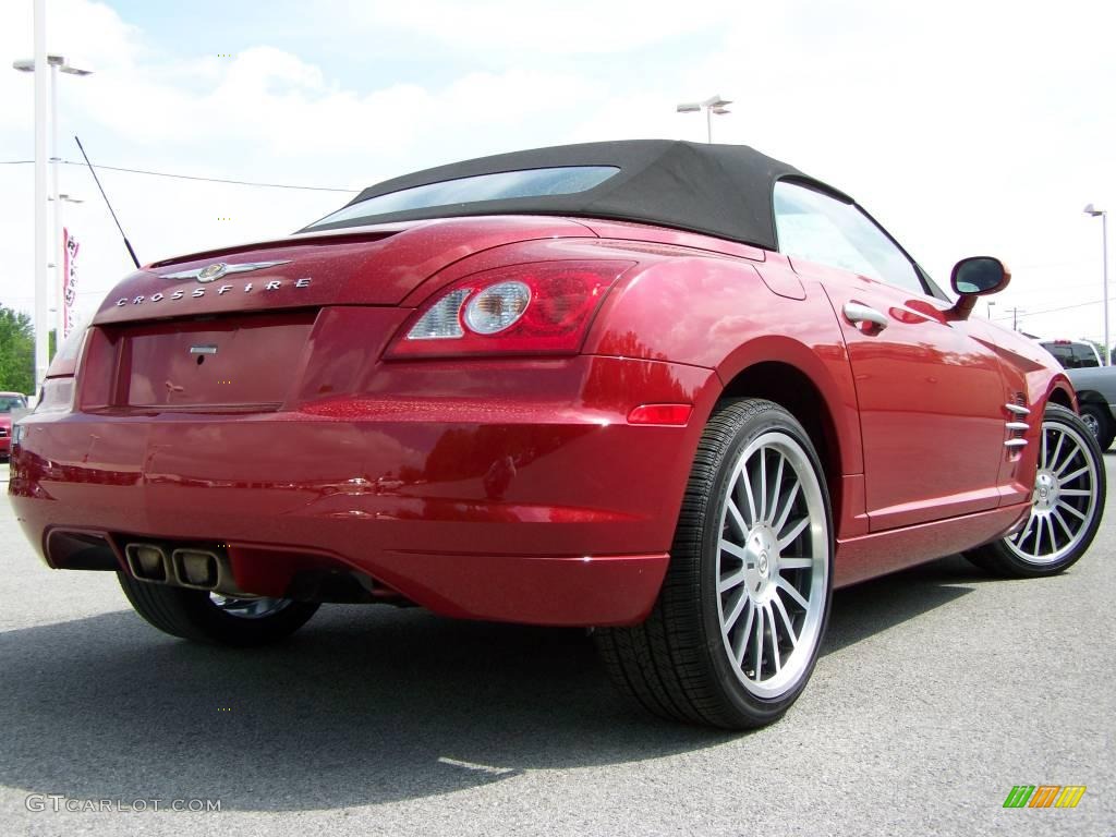 2007 Crossfire SE Roadster - Blaze Red Crystal Pearlcoat / Dark Slate Gray photo #12