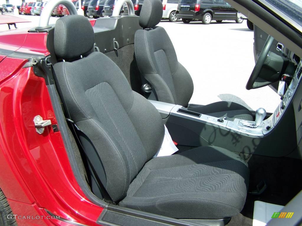 Dark Slate Gray Interior 2007 Chrysler Crossfire SE Roadster Photo #9978075