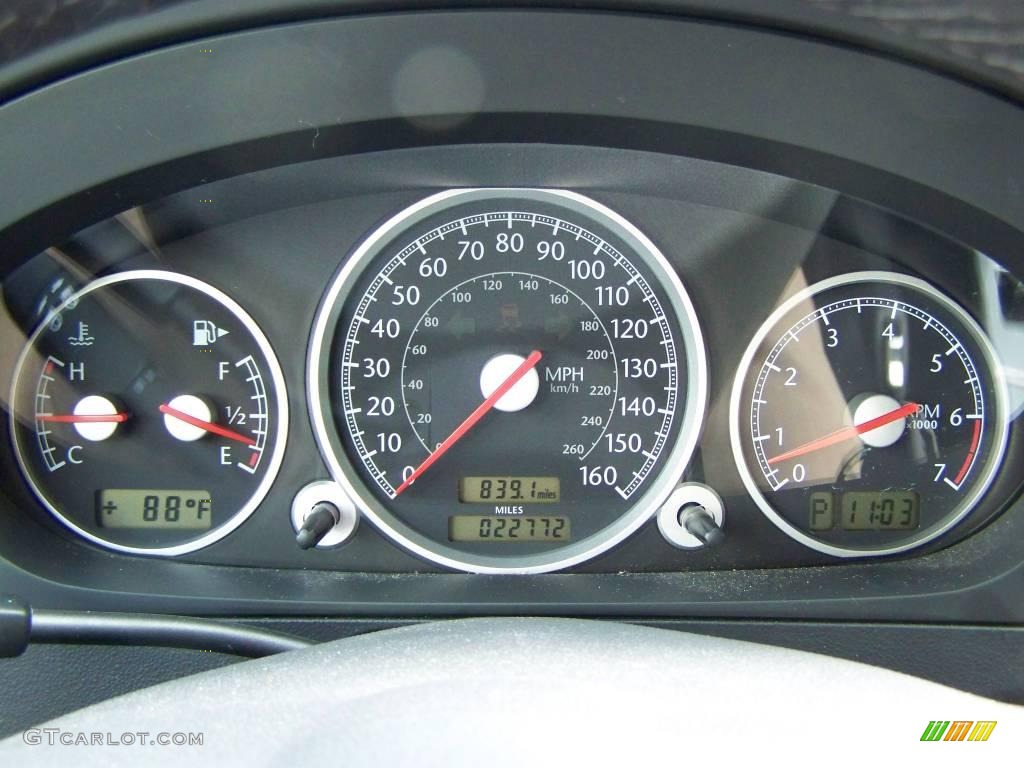 2007 Chrysler Crossfire SE Roadster Gauges Photo #9978115