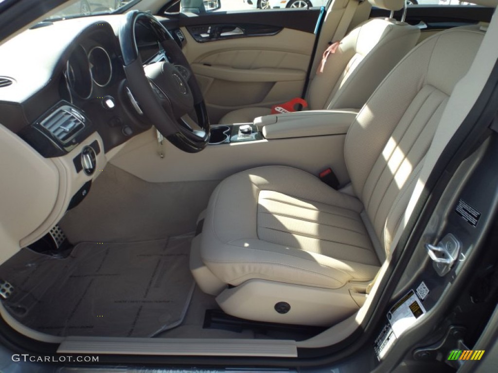 Silk Beige/Espresso Brown Interior 2015 Mercedes-Benz CLS 400 Coupe Photo #99781430