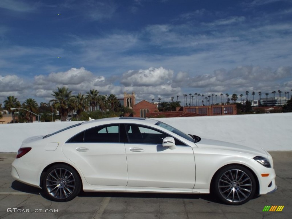 designo Diamond White Metallic 2015 Mercedes-Benz CLS 400 Coupe Exterior Photo #99781592