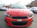 2015 Red Hot Chevrolet Sonic LS Sedan  photo #2