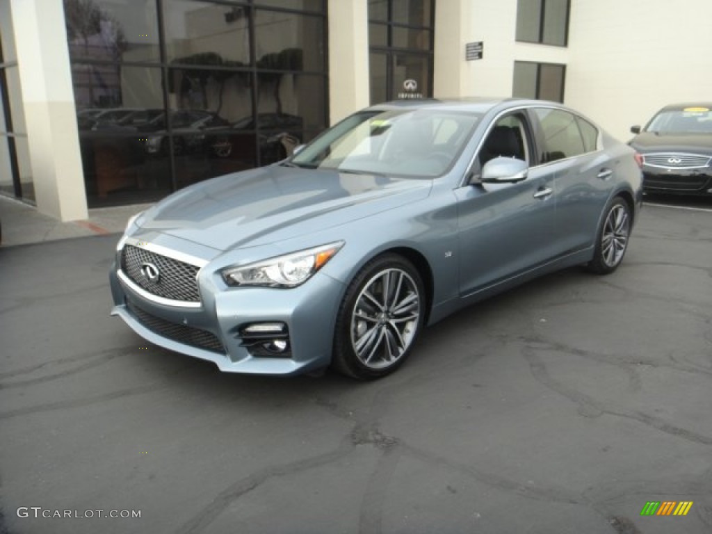 2014 Q 50S 3.7 - Hagane Blue / Graphite photo #1