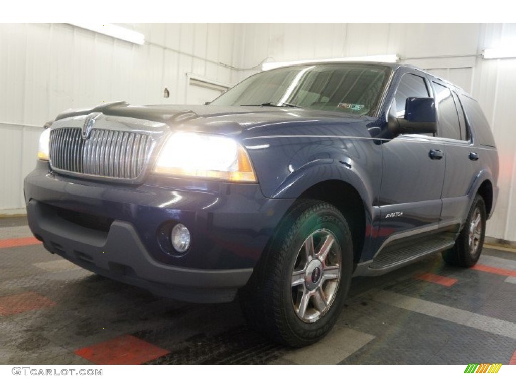 2005 Aviator Luxury AWD - Dark Blue Pearl Metallic / Dove Grey photo #3