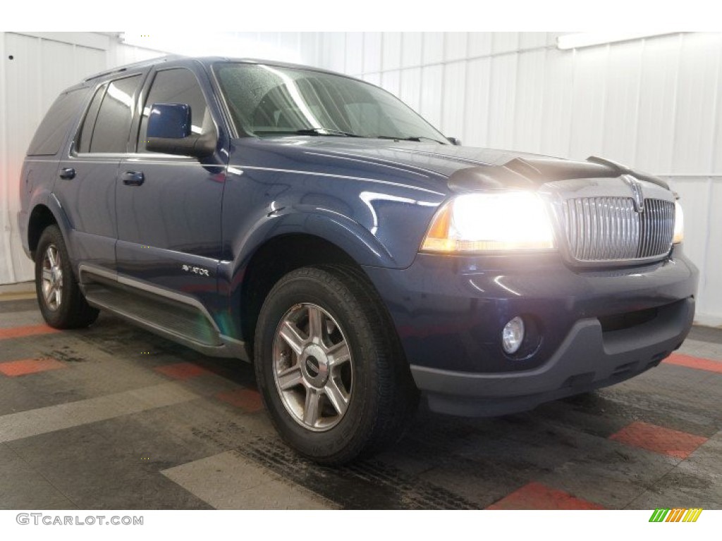 2005 Aviator Luxury AWD - Dark Blue Pearl Metallic / Dove Grey photo #5