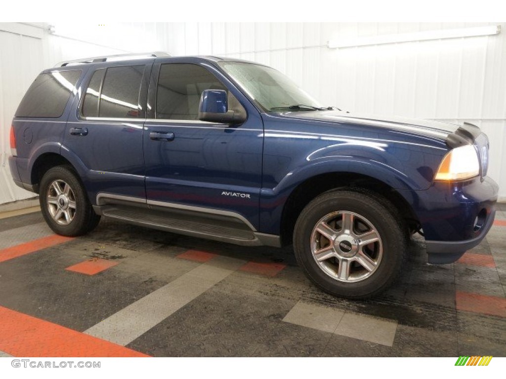 2005 Aviator Luxury AWD - Dark Blue Pearl Metallic / Dove Grey photo #6