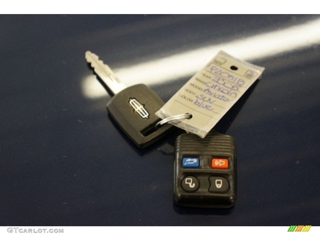 2005 Aviator Luxury AWD - Dark Blue Pearl Metallic / Dove Grey photo #34