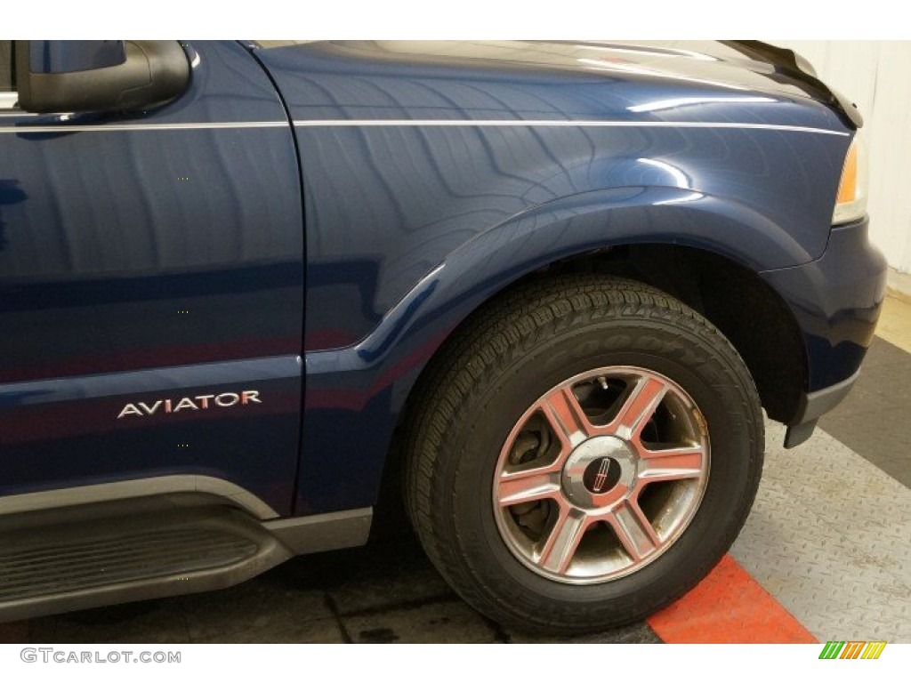 2005 Aviator Luxury AWD - Dark Blue Pearl Metallic / Dove Grey photo #41