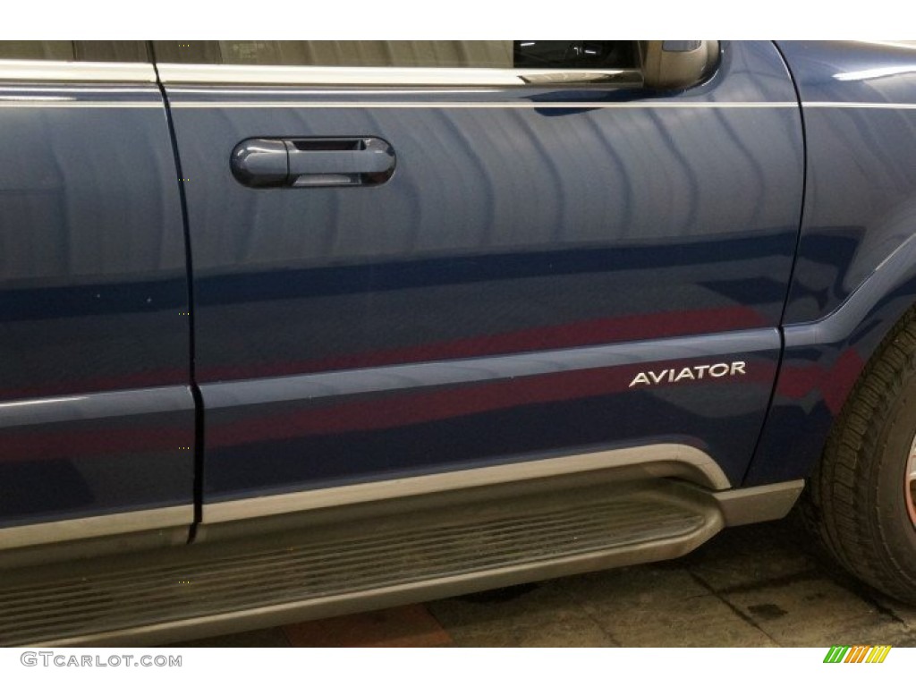 2005 Aviator Luxury AWD - Dark Blue Pearl Metallic / Dove Grey photo #44
