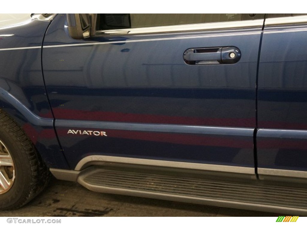 2005 Aviator Luxury AWD - Dark Blue Pearl Metallic / Dove Grey photo #57