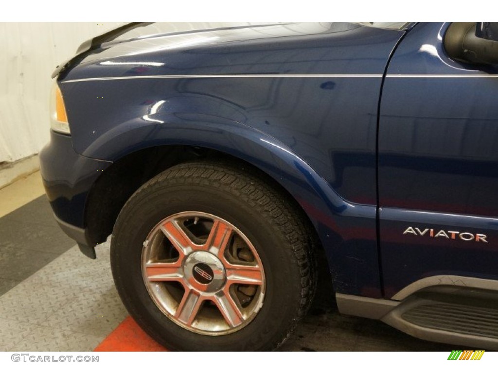 2005 Aviator Luxury AWD - Dark Blue Pearl Metallic / Dove Grey photo #59