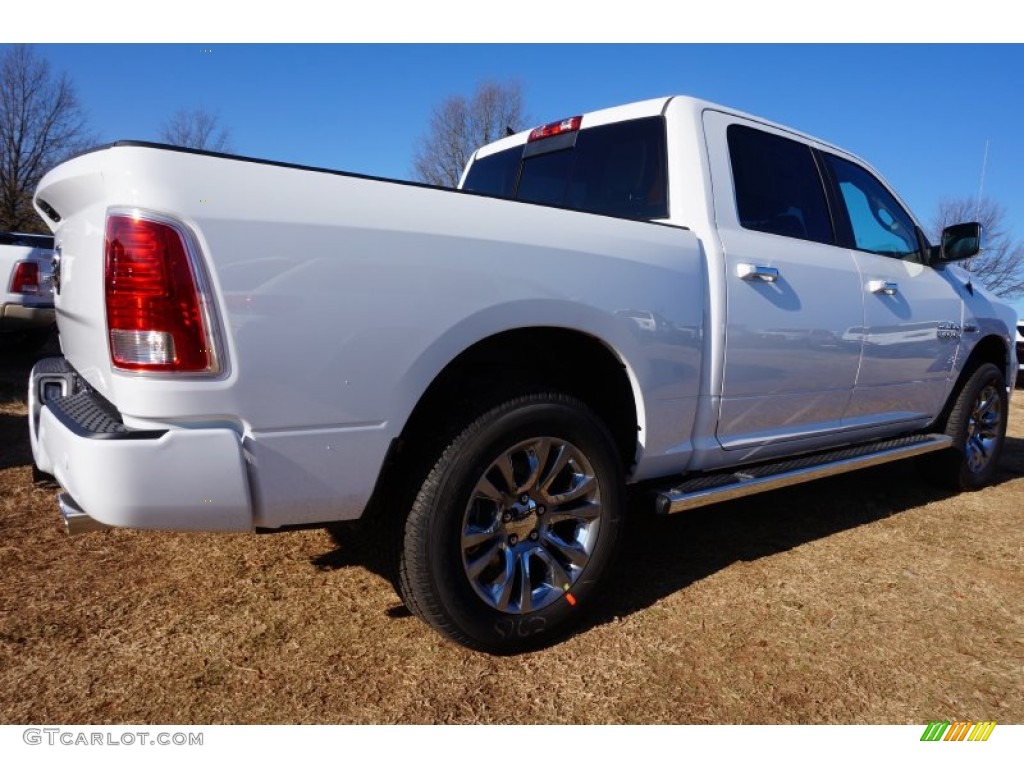 2015 1500 Laramie Limited Crew Cab - Bright White / Black photo #3