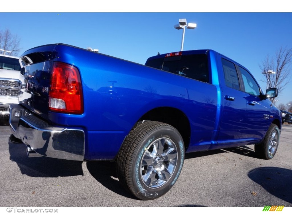 2015 1500 Big Horn Quad Cab - Blue Streak Pearl / Black/Diesel Gray photo #3