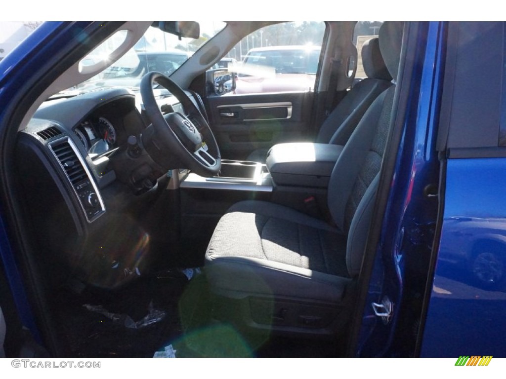 2015 1500 Big Horn Quad Cab - Blue Streak Pearl / Black/Diesel Gray photo #7
