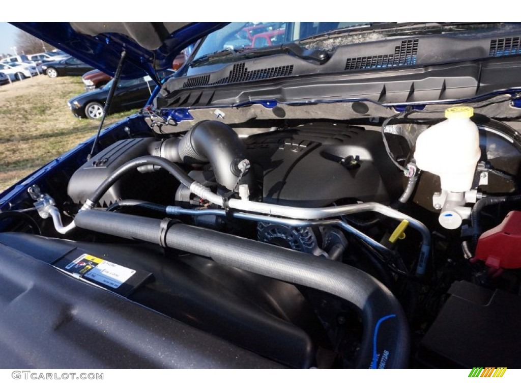 2015 1500 Sport Quad Cab - Blue Streak Pearl / Black photo #9
