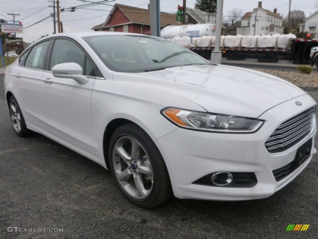 2015 Fusion SE - Oxford White / Charcoal Black photo #7