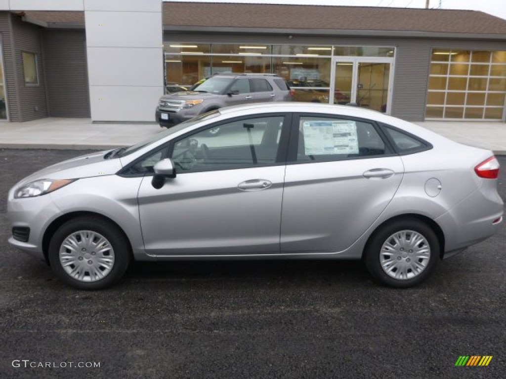 2015 Fiesta S Sedan - Ingot Silver Metallic / Charcoal Black photo #2