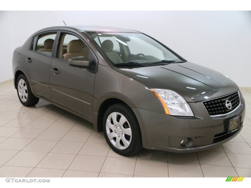 2008 Sentra 2.0 S - Polished Granite / Beige photo #1