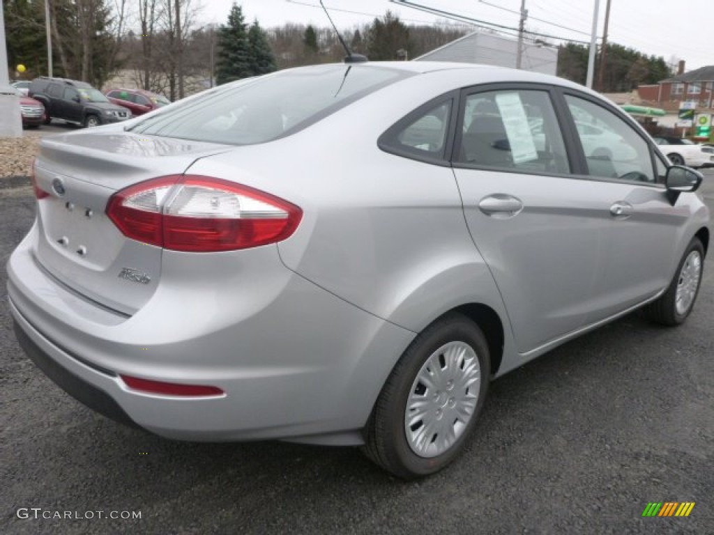 2015 Fiesta S Sedan - Ingot Silver Metallic / Charcoal Black photo #5