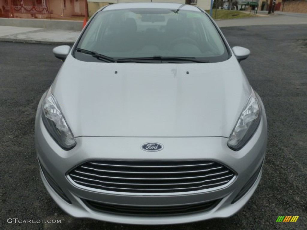 2015 Fiesta S Sedan - Ingot Silver Metallic / Charcoal Black photo #10