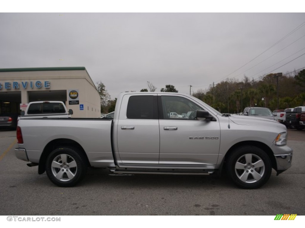 2011 Ram 1500 Big Horn Quad Cab - Bright Silver Metallic / Dark Slate Gray/Medium Graystone photo #2