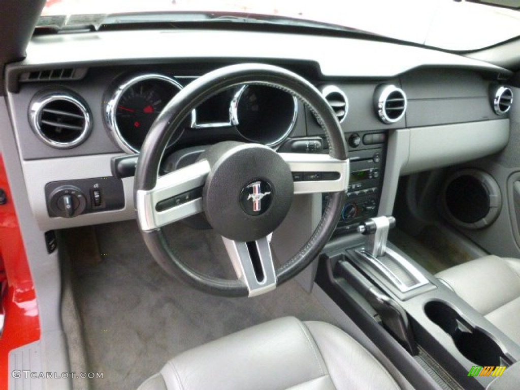 2007 Mustang V6 Premium Convertible - Torch Red / Light Graphite photo #16