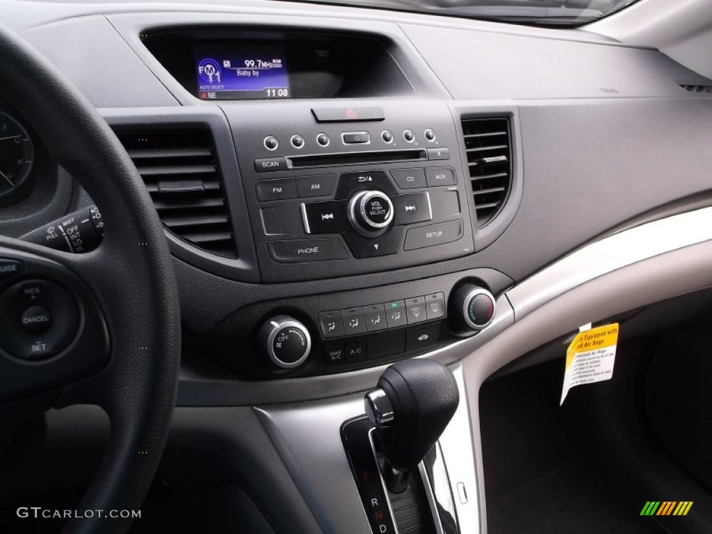 2012 CR-V LX 4WD - Polished Metal Metallic / Gray photo #13