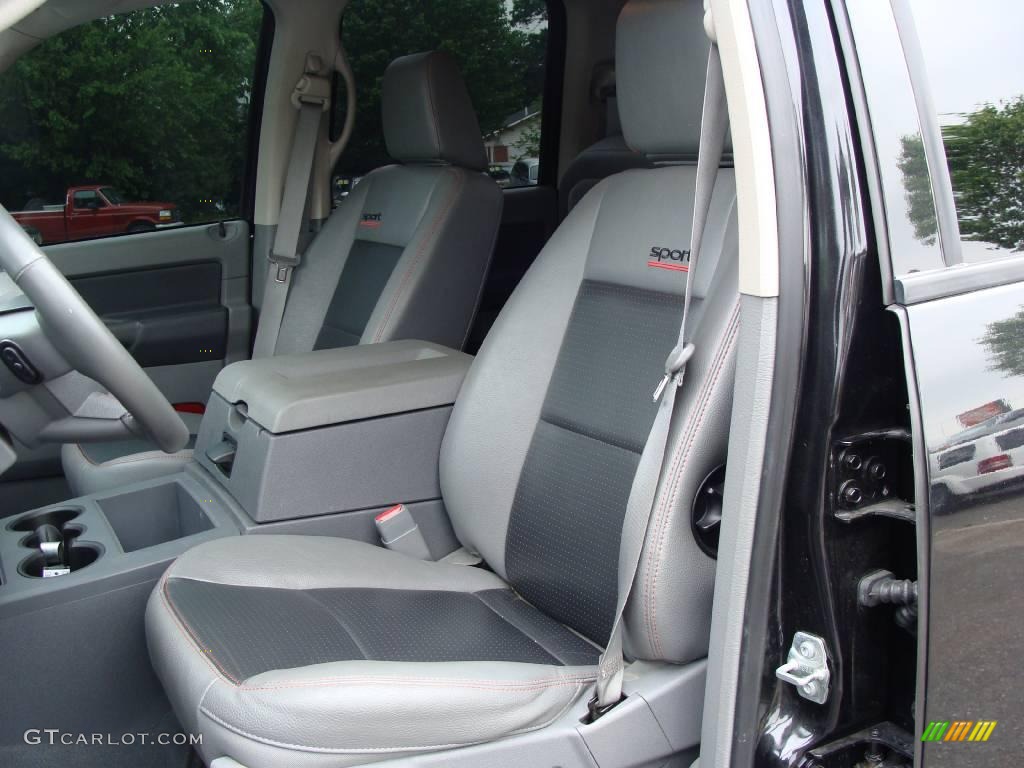 2007 Ram 1500 Sport Quad Cab 4x4 - Brilliant Black Crystal Pearl / Medium Slate Gray photo #12