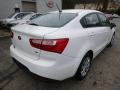 2013 Clear White Kia Rio LX Sedan  photo #3