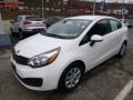 2013 Clear White Kia Rio LX Sedan  photo #6