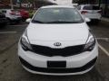 2013 Clear White Kia Rio LX Sedan  photo #7