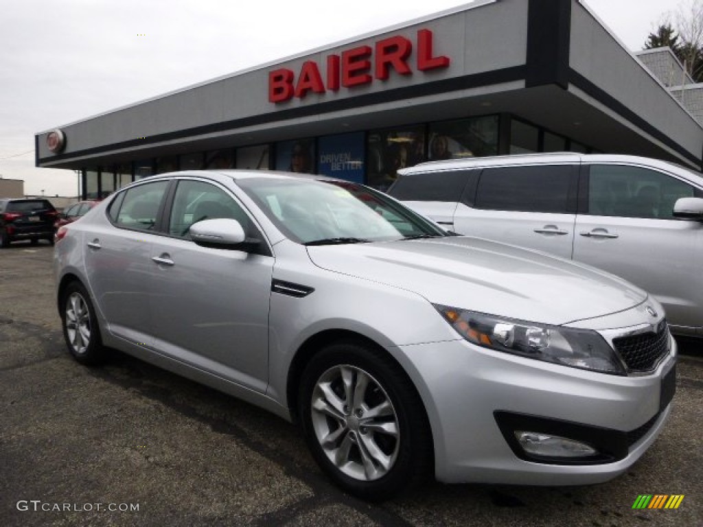 2013 Optima LX - Bright Silver Metallic / Gray photo #1