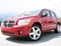 2008 Inferno Red Crystal Pearl Dodge Caliber R/T AWD  photo #2