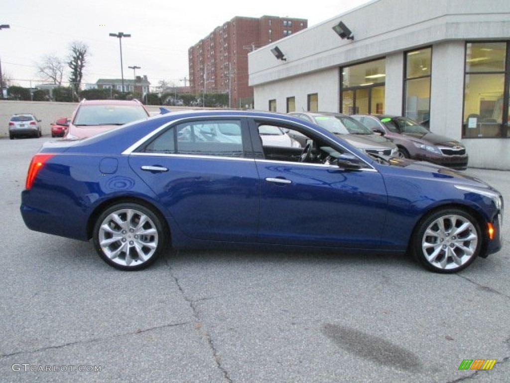 Opulent Blue Metallic 2014 Cadillac CTS Premium Sedan AWD Exterior Photo #99795605