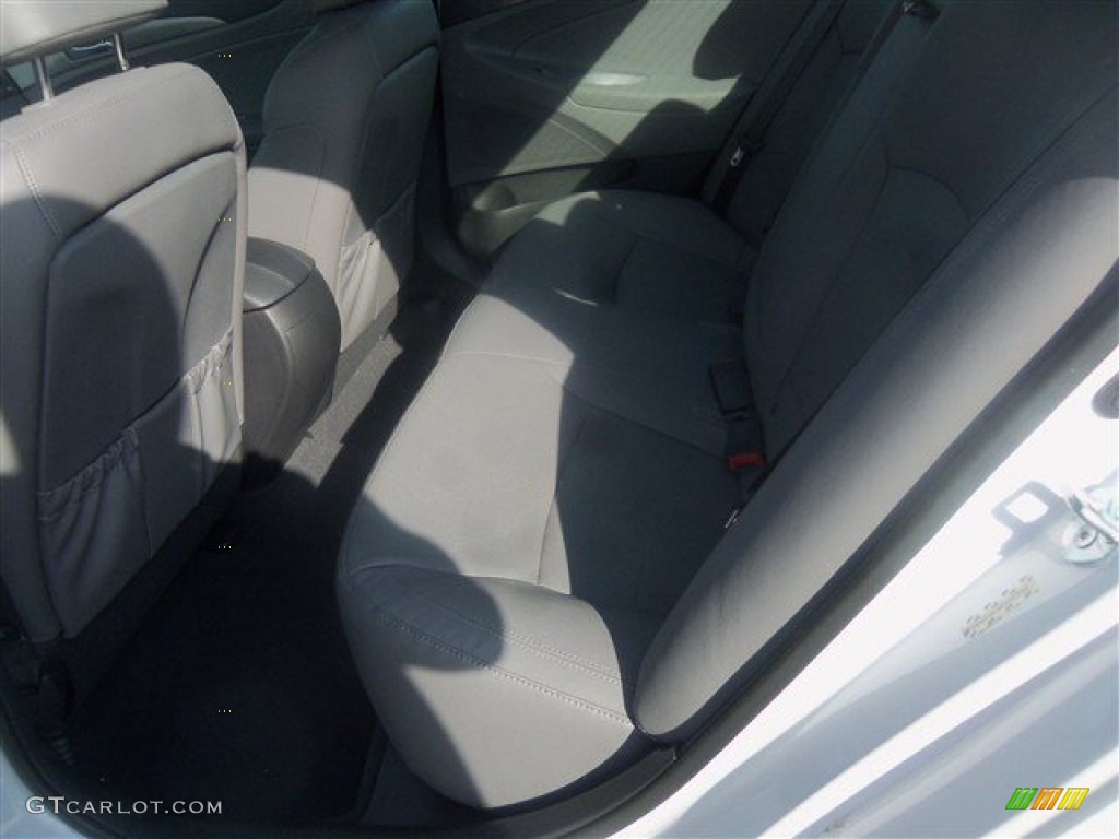 2014 Sonata Hybrid Limited - Pearl White / Gray photo #9