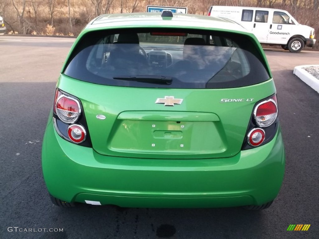 Dragon Green Metallic 2015 Chevrolet Sonic LT Hatchback Exterior Photo #99798563