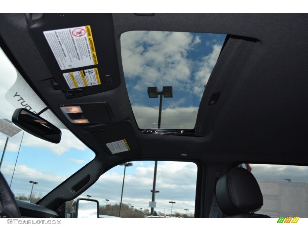 2015 F250 Super Duty Lariat Crew Cab 4x4 - Magnetic / Black photo #14