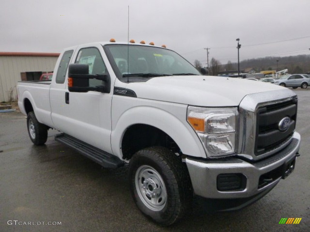 2015 F250 Super Duty XL Super Cab 4x4 - Oxford White / Steel photo #2