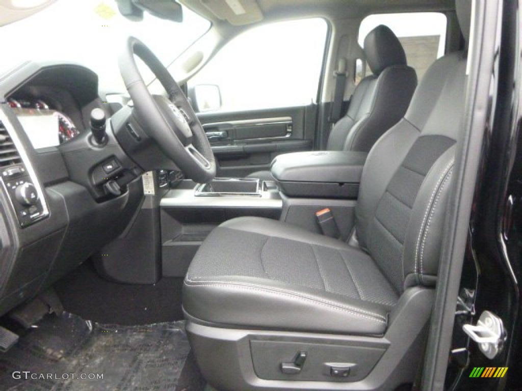 2015 1500 Sport Quad Cab 4x4 - Black / Black photo #16