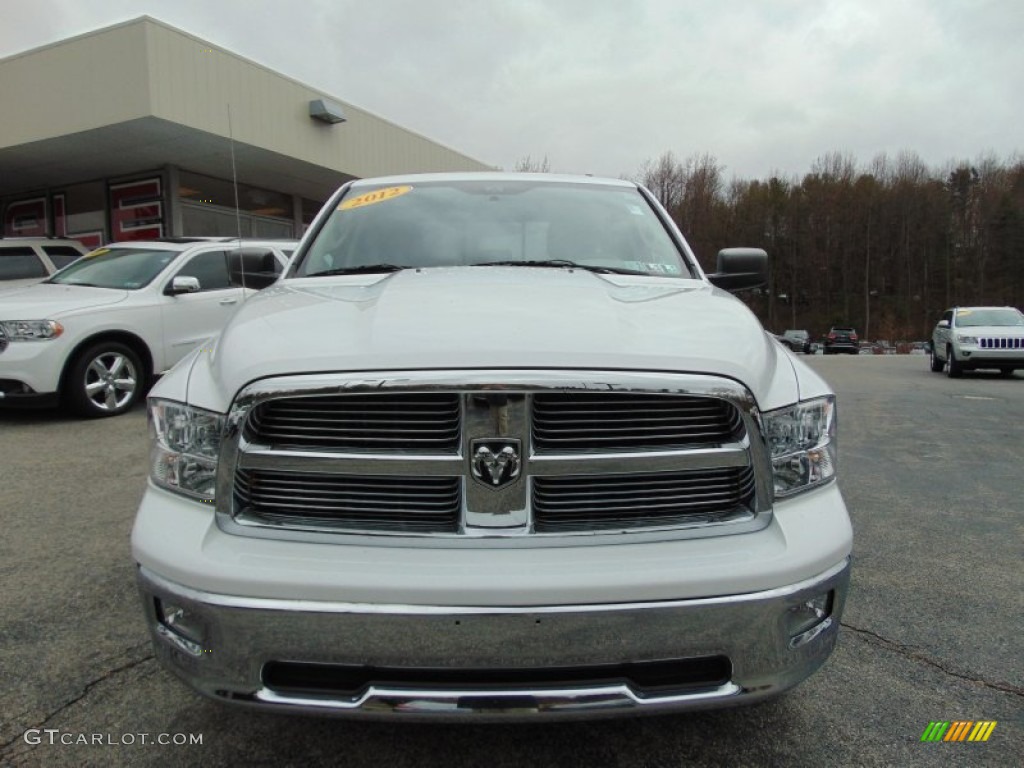 2012 Ram 1500 Big Horn Quad Cab 4x4 - Bright White / Dark Slate Gray/Medium Graystone photo #8