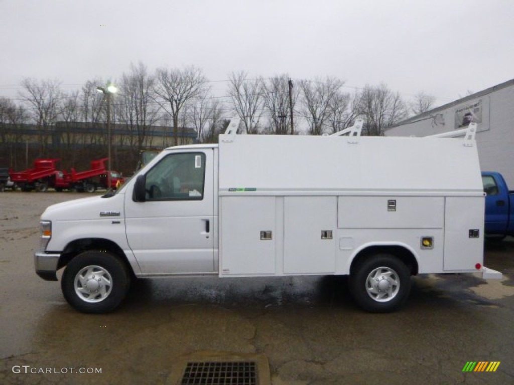 Oxford White 2015 Ford E-Series Van E350 Cutaway Commercial Utility Exterior Photo #99803705