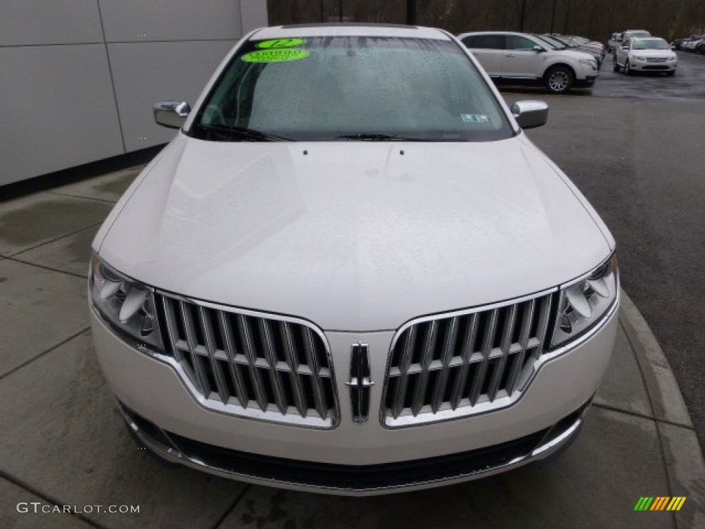 2012 MKZ FWD - White Platinum Metallic Tri-Coat / Dark Charcoal photo #8