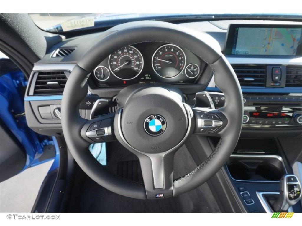 2015 4 Series 435i Coupe - Estoril Blue Metallic / Oyster/Black w/Dark Oyster Accents photo #8