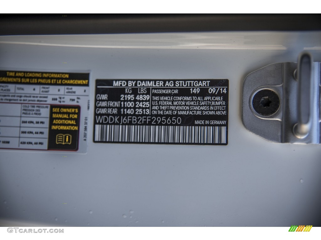 2015 E Color Code 149 for Polar White Photo #99807818